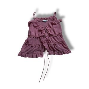 American Eagle Outfitters Ruffled Pink Camisole